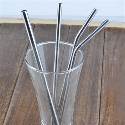 box of stainless steel drinking straws|reusable drinking straws metal.